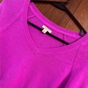 Sonoma Women's Purple V-Neck Sweater